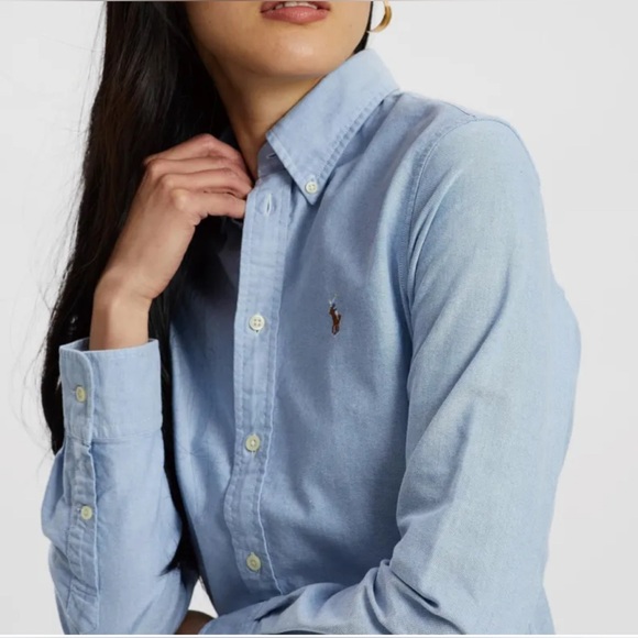 Polo Ralph Lauren Tops - Polo by Ralph Lauren Blue Classic Blouse New